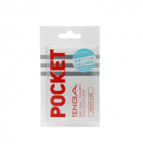 Japan Tenga Pocket Portable Masturbator (Wavy White)